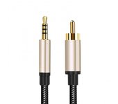 Cable coaxial de audio digital de 3,5 mm Hd Rca Cable de conversión de cabeza de loto para altavoces receptores estéreo Proyector 1,5 m