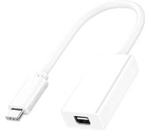 Lertenys Thunderbolt 3 USB 3.1 a 2 Cable adaptador para Windows Mac Os Bh Blanco