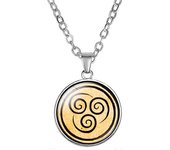 Unbrand Avatar El Último Maestro Aire Collar Reino Joyería Aire Nómada Fuego Y Agua Colgante Amarillo