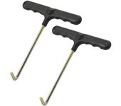 2pcs Trampoline Spring Pull Tool, Trampoline Puller T-hook Spring Puller Tool Negro