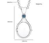 H2o Mismo Colgante Collar con estampado de arena roja Concha de sirena Accesorios colgantes que se pueden abrir y cerrar Regalo Collar Azul Cielo K...