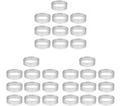 30pcs 4.5cm Anillo de tarta sin costura perforado de acero inoxidable Quiche Anillo Tart Pan Pie Tart Anillo con H