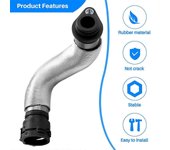 11537572159 Tubo de agua de la manguera de refrigerante del radiador para BMW X1 Z4 E88 E87 E82 negro