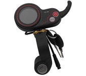 TF-100 Pantalla LCD Tablero del medidor del acelerador Interruptor de 6 pines con llave de cerradura de puerta eléctrica para scooter eléctrico