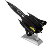1/144 Diecast -71A Blackbird Reconnaissance Plane Modelo de avión para niños Decoración de oficina en casa para adultos Negro