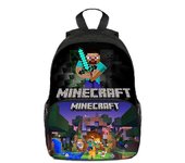 Mochila preescolar de impresión 3D de Minecraft para niños, niños, niñas, niños pequeños, jardín de infantes, mochila escolar B