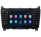 Para W203 2004-2007 Android 10 Quad Core Car Dvd Media Player Radio Gps Wifi Bluetooth Dirección Whee