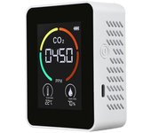 Detector de aire de Co2 Detector de dióxido de carbono Producción agrícola Invernadero Monitor de Co2 Blanco