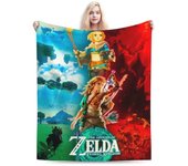 The Legend Of Zelda Manta de cama de felpa difusa Colcha acogedora y esponjosa para aire acondicionado para adultos Niños-KDE38803 76x102cm 40x30in
