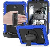 Funda Samsung Galaxy Tab A 10.1 2016 SM-T580/T585 con protector de pantalla para niños Estuche resistente a prueba de golpes Portalápices azul