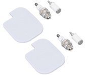 2 juegos de kit de servicio de motosierra de filtro de combustible de aire bujía para McCULLOCH CS360T CS400T CS420T
