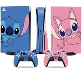 Ubiuo Pegatina de la versión de la unidad óptica de PS5, piel genial de PS5, mango del controlador, para la consola y el controlador de PS5, pegati...
