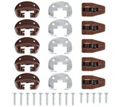 5 juegos de kit de deslizamiento de pista de cajón de repuesto, guías de cajón de pista piezas de muebles para cómodas, conejeras y cajón de mesita...