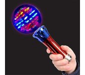 Enciende la varita giratoria de la bola parpadeante LED Magic Wand Show Spin Lights Toy Rave