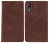 Para Samsung Galaxy Xcover 5 Funda de teléfono de estilo empresarial Cubierta de billetera de cuero de becerro con textura de becerro de cuero de P...