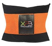 Cinturón de fitness Xtreme Power Thermo Waist Trainer Recortador Corsé Cinturón Cinturón de entrenamiento Faja Faja Naranja XL