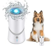 Limpiador de patas de perro eléctrico portátil, lavadora de patas eléctrica, lavadora automática de patas giratorias para perros fangosos