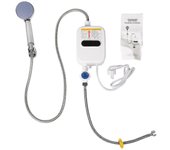 Calentador de agua instantáneo Ducha 220V Grifo de baño Calentador de agua caliente 3500W Pantalla digital EU Plug js