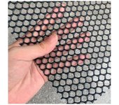 Malla de alambre de pollo de plástico reutilizable Ligero duradero Proyecto de bricolaje de malla hexagonal para el patio del jardín del hogar Negr...