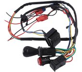 Kit de interruptores y cables modificados de bricolaje para niños de coche eléctrico, coche eléctrico para niños 4WD paseo en juguetes accesso Negro