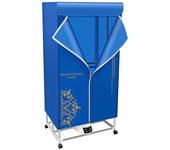Secadora de ropa plegable de 147 cm Secadora de control remoto Secadora de tiempo de gran capacidad con ruedas Azul 150x70x50cm
