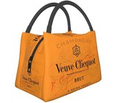 Redkid Custom Clicquot Champagne Lunch Bags Hombres Mujeres Vcp Warm Cooler Cajas de almuerzo aisladas para picnic Camping Work Travel 1 28x18x16.5cm