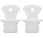 2 piezas de tapón de botella de agua caliente tapón de bolsa de agua caliente tapón de sellado tapón de agua para saco de agua caliente Blanco 3.70...