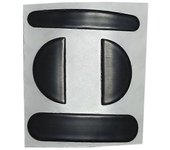 1 Juego de Pies de Ratón Patines de Ratón para MX Master 3 Gaming Pies de Ratón de Repuesto Negro 0.6mm