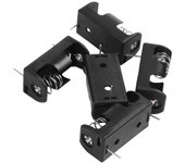 5x1/2AA 14250 Soporte de caja de clip de almacenamiento de batería 3.6V con pin de PCB Cable de soldadura Negro
