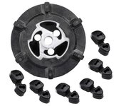 Compresor de aire acondicionado Embrague Cubo de goma 6SEU14C 6SEU17C 7SEU17C Aire acondicionado 5SE09C 5SL12C 5SEU12C With rubber