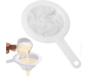 Qucyy Colador de malla fina premium - Tamiz de nailon de malla 200 | Ideal para zumos, leche, té