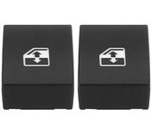 2 piezas de tapa de botón de interruptor de ventana eléctrico 13228881 para VAUXHALL OPEL ASTRA MK5 H 04-10 ZAFIRA B 05-1 Negro