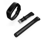 Watch Parts Correa de reloj deportivo de silicona para Garmin Vivosmart HR Negro