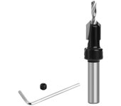 Taladro avellanador Broca para carpintería Perforación de orificios piloto para tornillo Taladro de diámetro interior Tornillo avellanado Vástago d...
