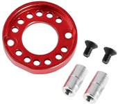 Para Tamiya TA01 / TA02 / DF01 RC Bandeja de montaje de base de soporte de motor de aluminio para automóvil Rojo