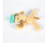 Chupete recién nacido con peluche Baby Boys Chupete Clips Baby Girl Chuifier Holder Peluche Animal unisex Peluche Juguete de peluche con silicona d...