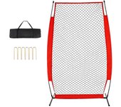 Succebuy I Pantalla de béisbol para jaula de bateo, pantalla de seguridad de béisbol y softbol de 7x4 pies, pantalla de bateo portátil con protecto...