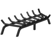 Succebuy Rejilla de leña para chimenea, rejilla de chimenea de alta resistencia de 30 pulgadas con 6 patas de apoyo, 3/4 con recubrimiento de polvo...