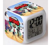 Reloj despertador LED multifuncional colorido / YY Estrellas de Brawl