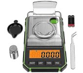 Báscula fina 0,001 g, Báscula digital de miligramos 50 g / 0,001 g, Báscula digital de bolsillo con pantalla LCD, Lab-DF