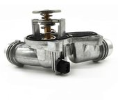 11531437040 Conjunto de termostato de agua de refrigeración de aluminio para automóvil de 3' 5' 7' E46 E39 X5 X3 Z3 Z4 330I 5 Plata