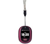 Colgante de rastreo GPS 4G V45 para niños Elder Mini GPS Rastreador personal Alarma Reloj parlante a prueba de agua Rojo