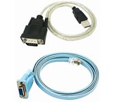 Cable de red RJ45 Cable serie Rj45 a DB9 y RS232 a USB (2 en 1) Adaptador Ethernet CAT5 LAN Con azulblanconegro