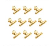 Paquete de 30 clips de bisagra de bulldog pequeño de 1 pulgada, aglutinante de metal, clips de papel, archivo de papel moneda abrazaderas para etiq...