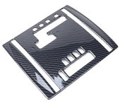 para PAJERO 2007-2019 Cubierta del panel de cambio de marchas de control central del automóvil Ajuste del marco de ajuste Accesorios internos fibra...