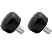 Roller Skate Toe Stoppers Set, Roller Quad Skate Toe Stops, Double-row Roller Skating Brake Toe Stoppers Roller Blade Jam Plugs (2 piezas, Negro)
