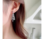 Morakot Pendientes de árbol de Navidad - Pendientes colgantes para mujer XMas Decoración de pendientes de árbol Regalo de Navidad hipoalergénico pa...