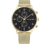 Tommy Hilfiger 1791989 Relojes de acero inoxidable negro para hombre Marcación negra One Size