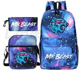 Mr Beast Lightning Cat Mochila Niños Mr Beast Mochila Niños Niñas Adolescentes Mochilas de vuelta al cole Mochilas de hombro Mochilas escolares de ...