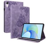 Funda de cuero para Honor Pad X8 Pro/Pad X9, funda de tableta con soporte plegable impreso para tableta Púrpura